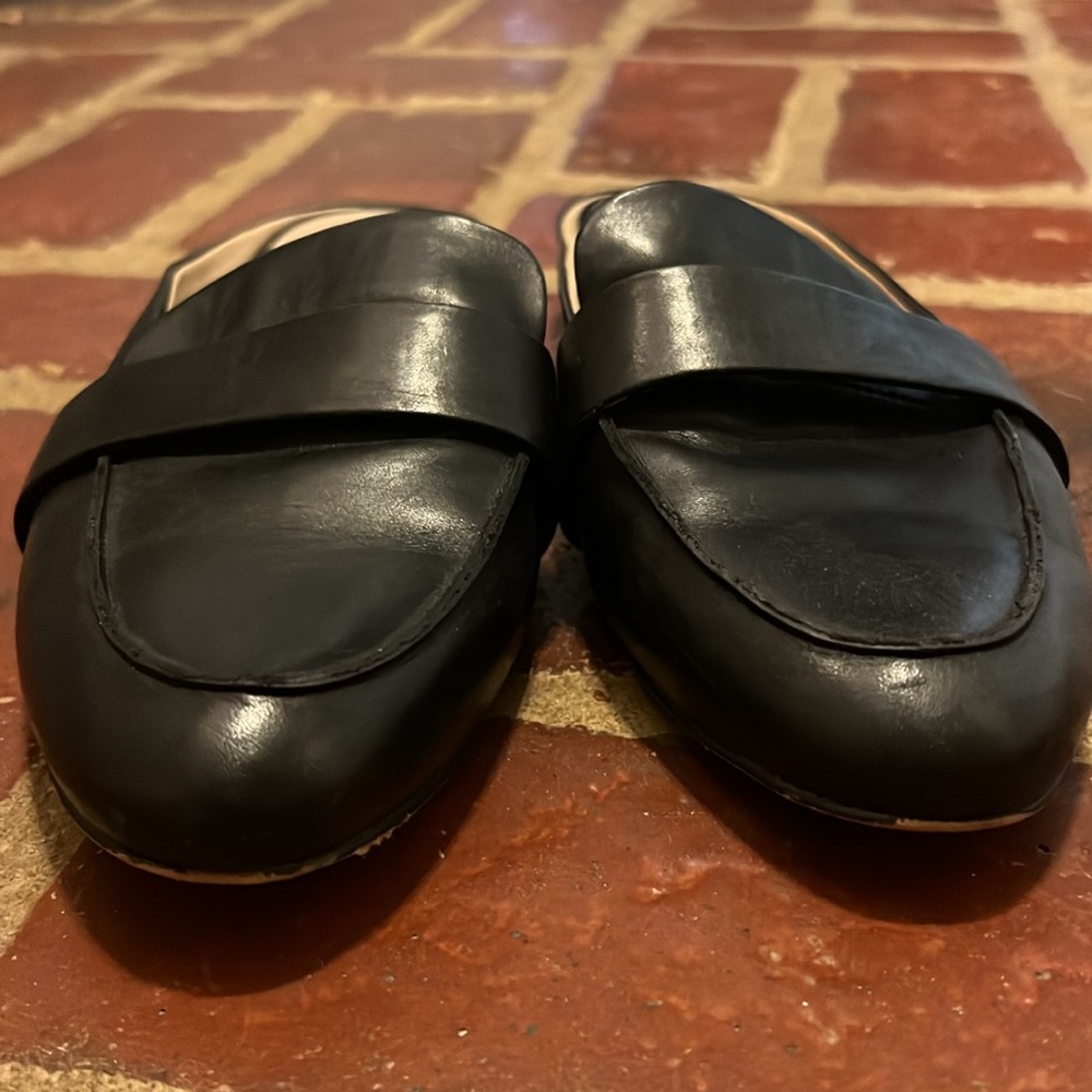 🥿 Vince Camuto “Rausa” Black Leather Mules - Picture 6 of 8